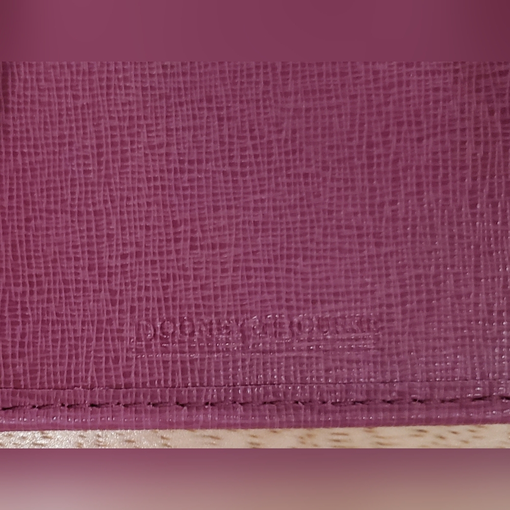 New Dooney & Bourke Saffiano Continental Clutch Checkbook Wallet Violet Purple - Picture 10 of 10